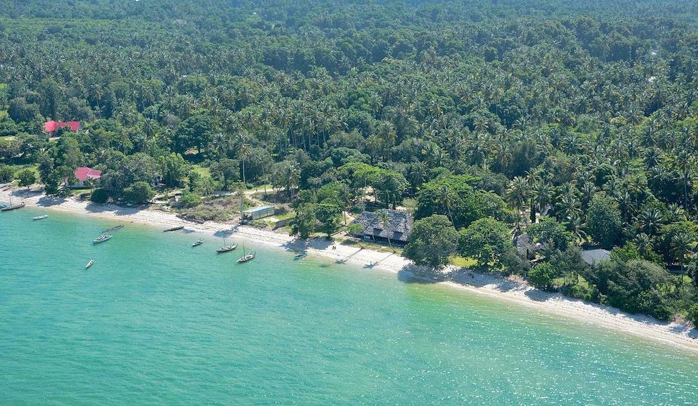 A quiet sand and sea setting in Zanzibar